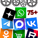 Кнопки на чаты и группы социальных сетей: ВКонтакте, Telegram, WhatsApp, Viber, Одноклассники...
