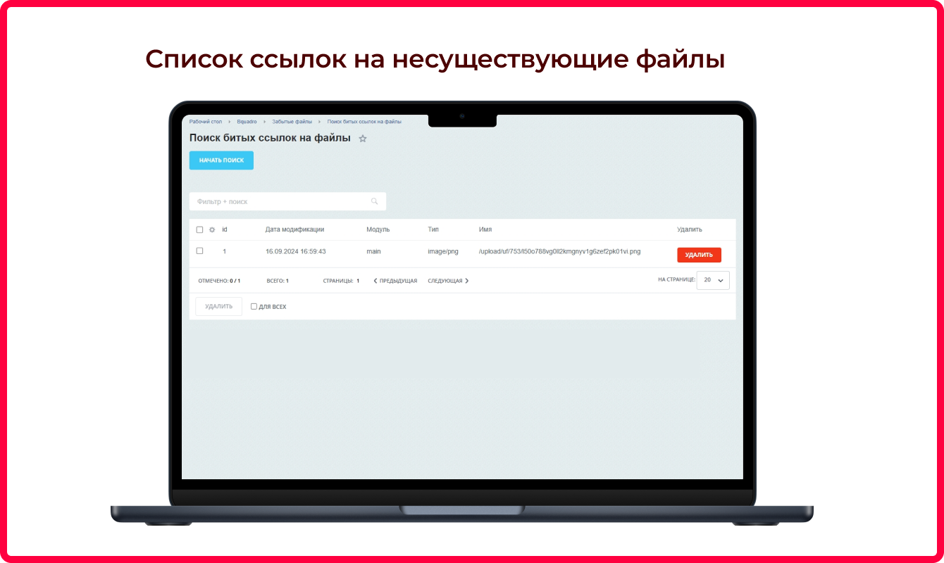 Bquadro: Удаление забытых файлов_3