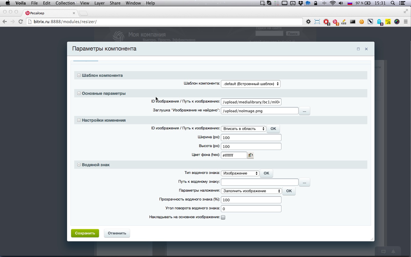 Изменение и защита изображений (ресайзер)