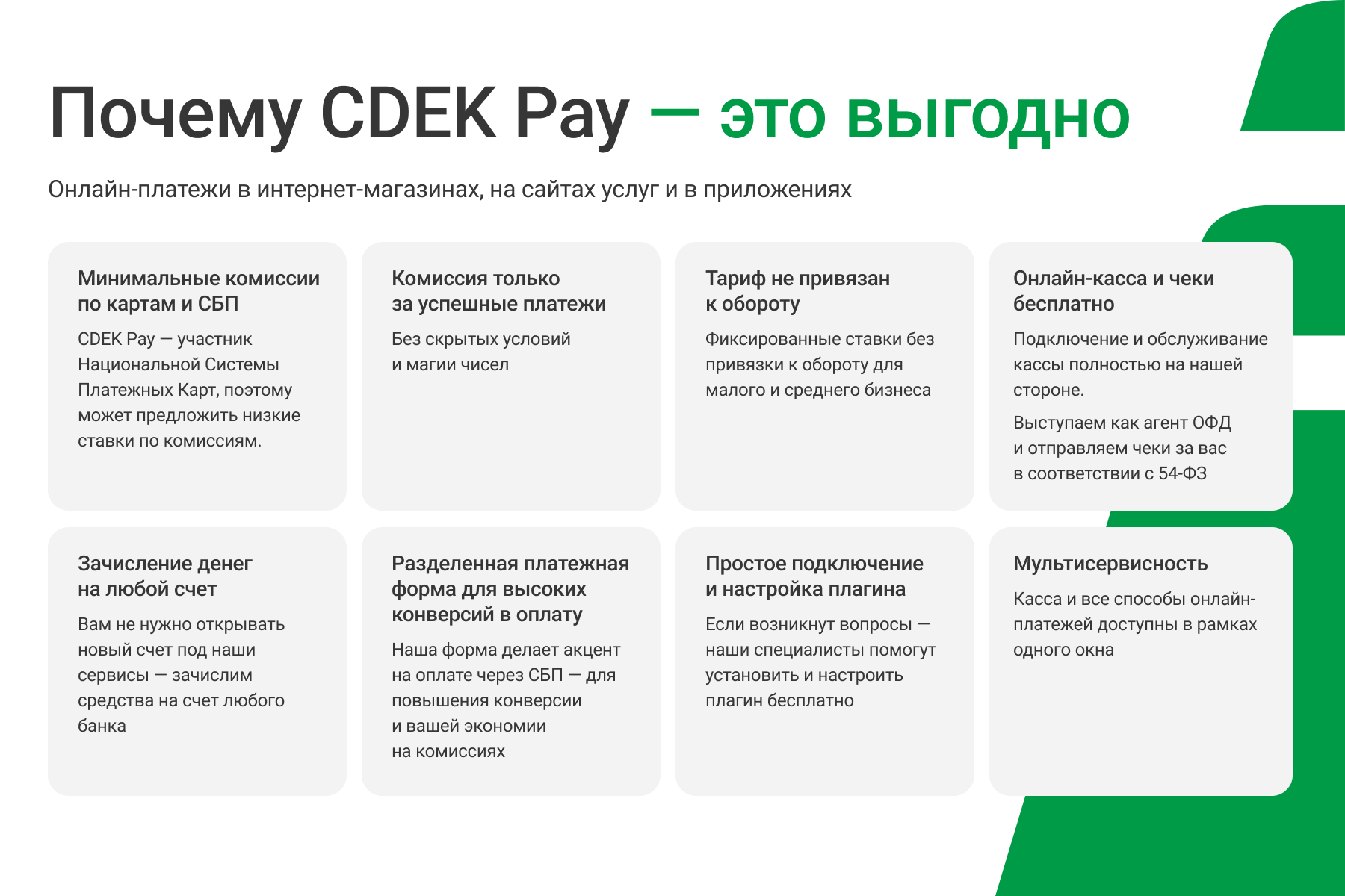 Интернет-эквайринг CDEK Pay — прием платежей на сайте для редакций Старт и Стандарт_3